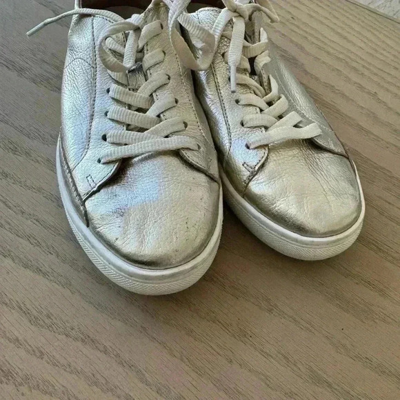 Soludos Ibiza Classic Lace-Up Gold Size 9 $139 - Picture 6 of 7